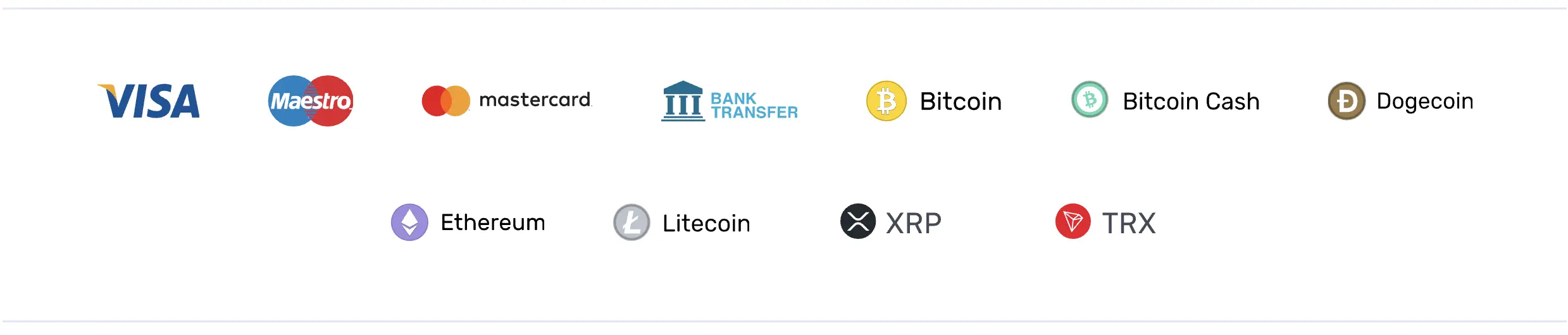 Payment options at Fish & Spins